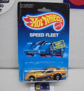 1988 HOT WHEELS SPEED FLEET YELLOW FIREBIRD FUNNY CAR BLACK TAMPO'S