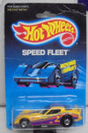 1988 HOT WHEELS SPEED FLEET YELLOW FIREBIRD FUNNY CAR PURPLE TAMPO'S