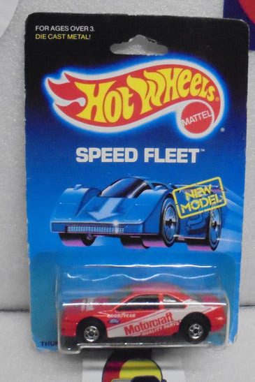 198 HOT WHEELS SPEED FLEET RED MOTORCRAFT THUNDERBIRD STOCKER LEFT FACING