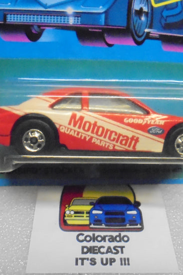 1988 HOT WHEELS SPEED FLEET RED MOTORCRAFT THUNDERBIRD STOCKER UNPUNCHED CARD