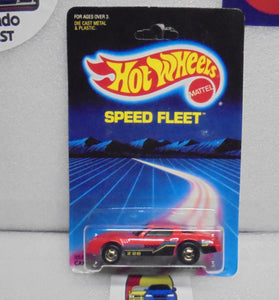 1986 HOT WHEELS SPEED FLEET RED CAMARO Z28 UNPUNCHED CARD