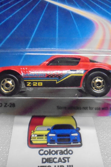 1986 HOT WHEELS SPEED FLEET RED CAMARO Z28 UNPUNCHED CARD