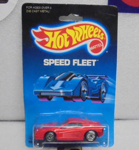 1988 HOT WHEELS SPEED FLEET RED FERRARI TESTAROSSA BLACK INTERIOR