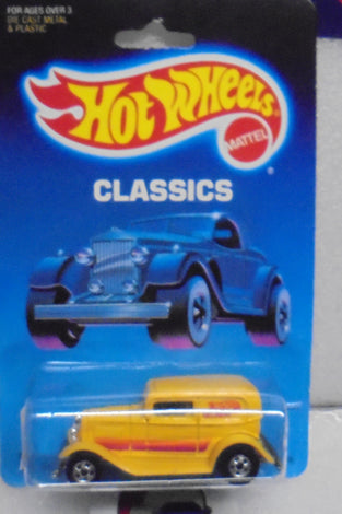 1988 HOT WHEELS CLASSICS YELLOW '32 FORD DELIVERY