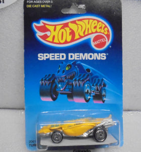 1988 HOT WHEELS SPEED DEMONS YELLOW TURBOA