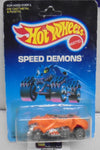 1988 HOT WHEELS SPEED DEMONS ORANGE CARGOYLE UNPUNCHED CARD