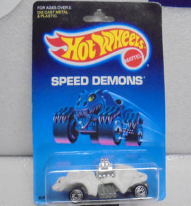 1988 HOT WHEELS SPEED DEMONS WHITE RATMOBILE