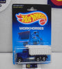 1988 HOT WHEELS WORKHORSES BLUE/WHITE PETERBILT DUMP TRUCK