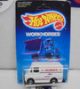 1988 HOT WHEELS WORKHORSES WHITE WONDER BREAD DELIVERY TRUCK UNPUNCHED CARD