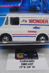 1988 HOT WHEELS WORKHORSES WHITE WONDER BREAD DELIVERY TRUCK UNPUNCHED CARD