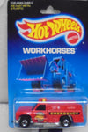 1988 HOT WHEELS WORKHORSES RED RESCUE RANGER