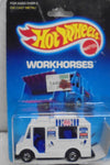 1988 HOT WHEELS WORKHORSES WHITE GOOD HUMOR TRUCK BLUE TAMPO'S