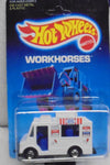 1988 HOT WHEELS WORKHORSES WHITE GOOD HUMOR TRUCK UNPUNCHED CARD