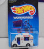 1988 HOT WHEELS WORKHORSES WHITE GOOD HUMOR TRUCK UNPUNCHED CARD