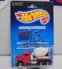 1988 HOT WHEELS WORKHORSES RED PETERBILT CEMENT MIXER