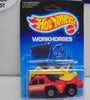 1988 HOT WHEELS WORKHORSES RED FLAME STOPPER UNPUNCHED CARD