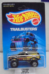 1988 HOT WHEELS TRAILBUSTERS BLACK BLAZER 4X4 UNPUNCHED CARD