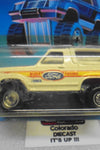 1988 HOT WHEELS TRAILBUSTERS WHITE BRONCO 4 WHEELER