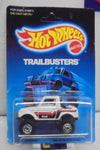 1988 HOT WHEELS TRAILBUSTERS WHITE STREET ROADER UNPUNCHED CARD