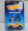 1986 HOT WHEELS TRAILBUSTERS YELLOW MONSTER VETTE w/CT WHEELS UNPUNCHED CARD