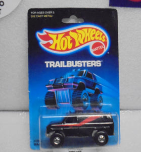 1988 HOT WHEELS TRAILBUSTERS BLACK BAJA BREAKER VAN w/BLACKWALLS
