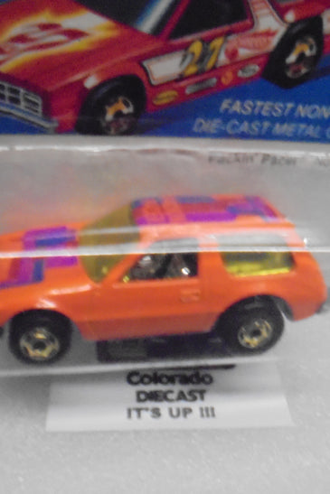 1981 HOT WHEELS THE HOT ONES ORANGE PACKIN' PACER UNPUNCHED CARD
