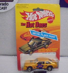 1982 HOT WHEELS THE HOT ONES GOLD FLAT OUT 442