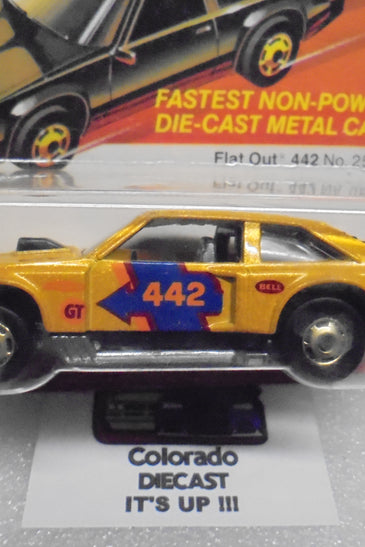 1982 HOT WHEELS THE HOT ONES GOLD FLAT OUT 442