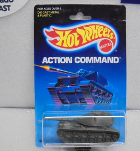 1986 HOT WHEELS ACTION COMMAND GREEN CAMO BIG BERTHA TANK