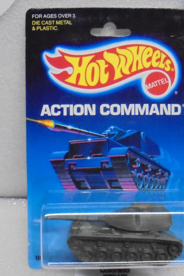1986 HOT WHEELS ACTION COMMAND GREEN CAMO BIG BERTHA TANK