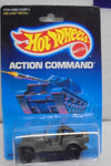 1986 HOT WHEELS ACTION COMMAND GREEN CAMO ROLL PATROL JEEP CJ