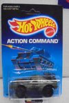 1986 HOT WHEELS ACTION COMMAND GREEN CAMO STING ROD UNPUNCHED CARD