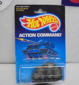 1986 HOT WHEELS ACTION COMMAND GREEN CAMO COMMAND TANK