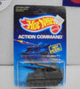 1986 HOT WHEELS ACTION COMMAND GREEN ROCKETANK UNPUNCHED CARD