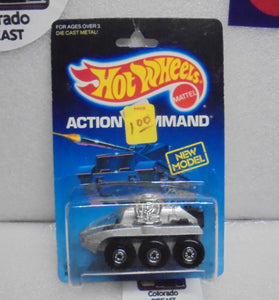 1986 HOT WHEELS ACTION COMMAND SILVER RADAR RANGER CT WHEELS