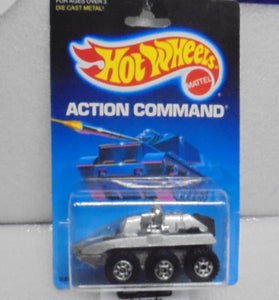 1986 HOT WHEELS ACTION COMMAND SILVER RADAR RANGER GEAR WHEELS