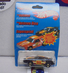 1981 HOT WHEELS BLACK P-911 TURBO PORSCHE INTERNATIONAL CARD