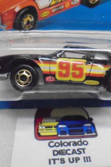 1981 HOT WHEELS BLACK P-911 TURBO PORSCHE INTERNATIONAL CARD