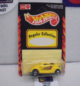 HOT WHEELS LEO YELLOW NEET STREETER UNPUNCHED CARD