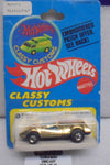 1975 HOT WHEELS CLASSY CUSTOMS GOLD CHROME BUZZ OFF PATCH CARD