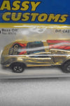 1975 HOT WHEELS CLASSY CUSTOMS GOLD CHROME BUZZ OFF PATCH CARD