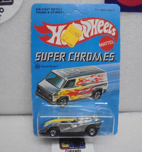 1975 HOT WHEELS SUPER CHROMES STEAM ROLLER UNPUNCHED CARD