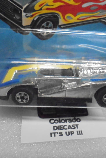 1975 HOT WHEELS SUPER CHROMES STEAM ROLLER UNPUNCHED CARD