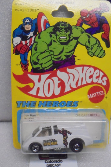 1980 HOT WHEELS THE HEROES WHITE IRON MAN VAN