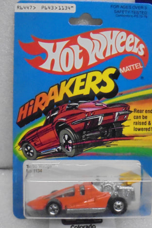 1981 HOT WHEELS HIRAKERS ORANGE TURBO WEDGE