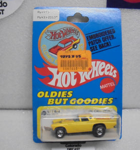 1977 HOT WHEELS OLDIES BUT GOODIES YELLOW '57 T-BIRD PATCH CARD