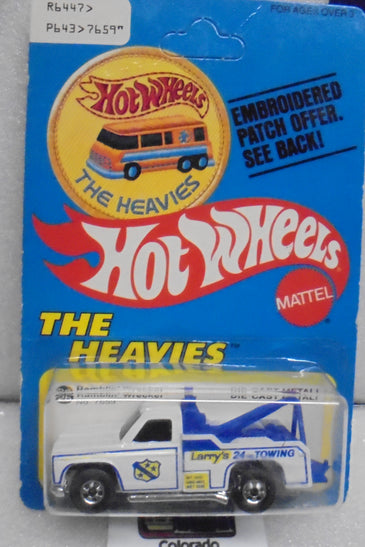 1977 HOT WHEELS RESCUE TEAM WHITE RAMBLIN' WRECKER UNPUNCHED PATCH CARD