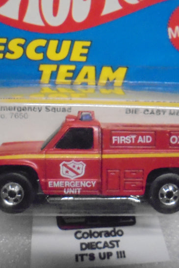 1977 HOT WHEELS RESCUE TEAM RED RESCUE RANGER PATCH CARD