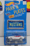 1988 HOT WHEELS PARK N PLATES WHITE '65 MUSTANG CONVERTIBLE