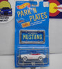 1988 HOT WHEELS PARK N PLATES WHITE '65 MUSTANG CONVERTIBLE